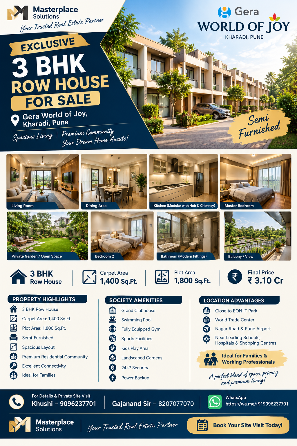 🏡✨ EXCLUSIVE 3 BHK ROW HOUSE FOR SALE ✨🏡 - Image 1